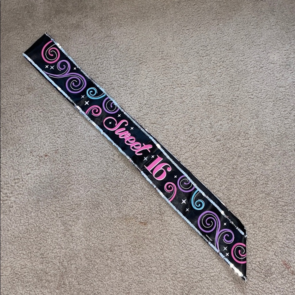 Sweet 16 sash